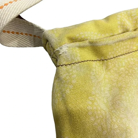 Fossil Yellow Canvas Messenger Bag - Picture 6 of 12